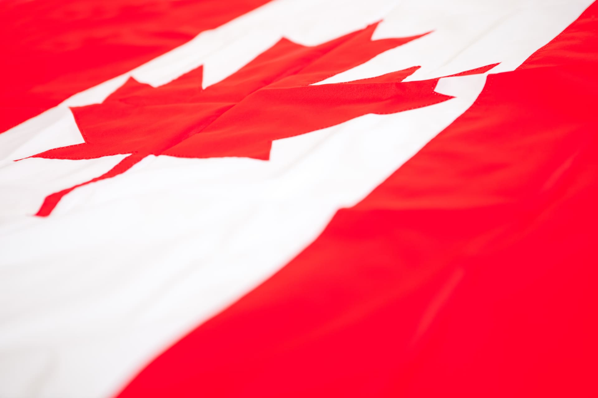 Canadian flag as background