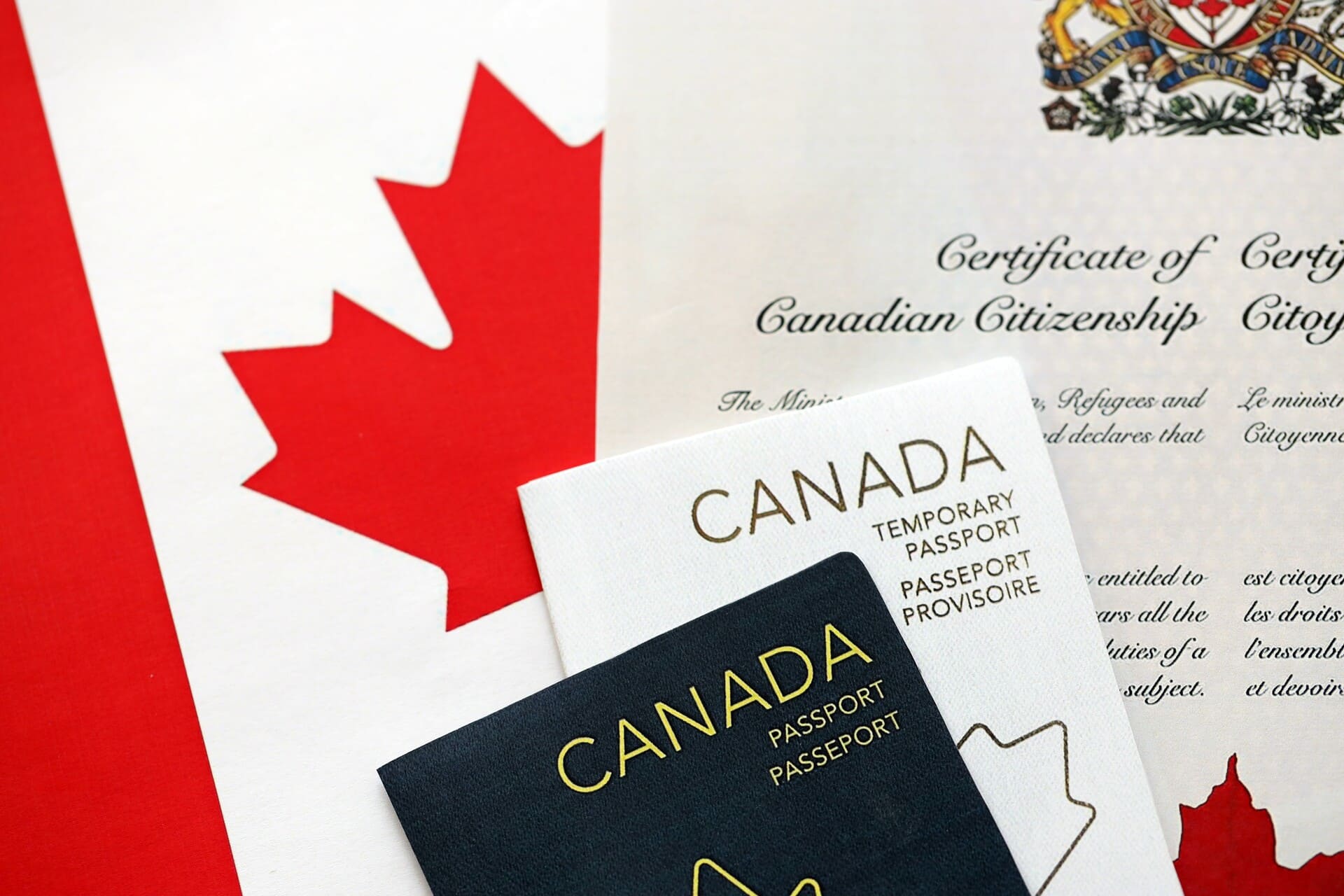 Canadian passports and citizenship certificate