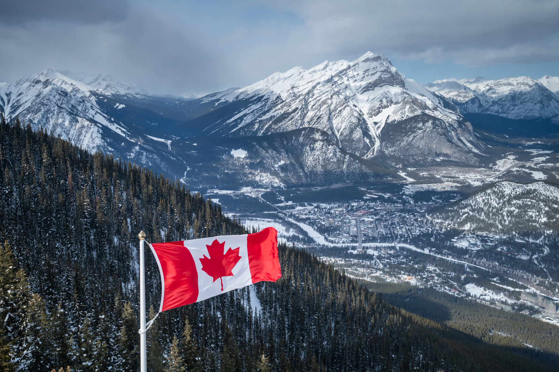 beautiful landscape in banff national park