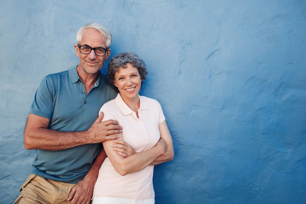 happy mature couple