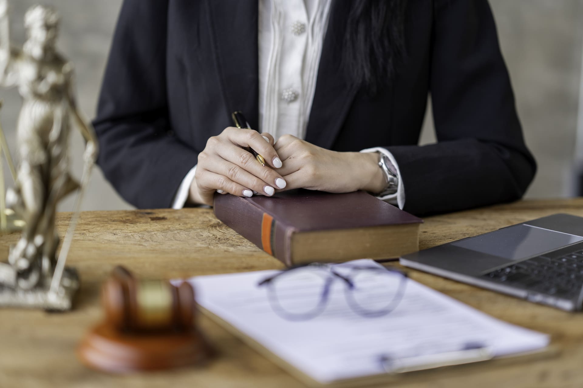 professional-lawyer working-at-office desk
