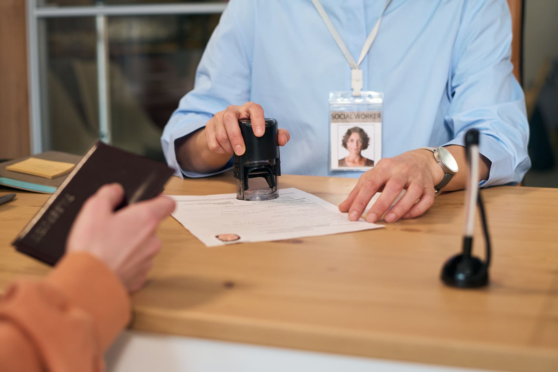 official-document-being-stamped-in-an-office